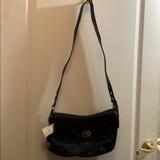 Coach Bags | Coach Signature Flap Duffle Shoulder Bag Nwt | Color: Black | Size: Os