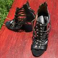 Coach Shoes | Coach Strapy Sandals | Color: Black/Tan | Size: 7