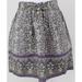 Converse Skirts | Converse Floral Paisley Skater Flare Skirt | Color: Cream/Green/Purple | Size: S