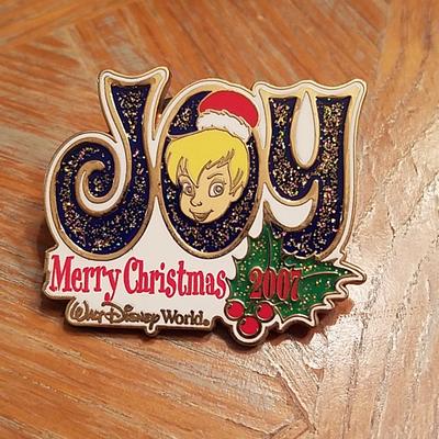 Disney Jewelry | Disney Tinkerbell Christmas 2007 Pin | Color: Gold | Size: Os