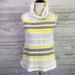 Anthropologie Tops | Dolan Tank Cowl Neck Knit Striped Yellow Anthro M | Color: Cream/Yellow | Size: M