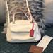 Coach Bags | Coach Purse White With Pink Trim. | Color: Pink/White | Size: Os