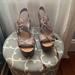 Anthropologie Shoes | Anthropologie Cut Out Wooden Heels Size 9 | Color: Brown | Size: 9