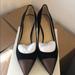 Coach Shoes | Coach Black Suede Pumps | Color: Black/Gold | Size: 8