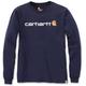 Carhartt EMEA Workwear Signature Graphic Core Logo Langarmshirt, blau, Größe S