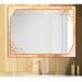 East Urban Home Gold & Pink Frame 21 - Glam Mirror - Modern Wall Mirror Metal | 32 H x 24 W x 0.24 D in | Wayfair FE27C34935D346588E4FB0CCCE65A957