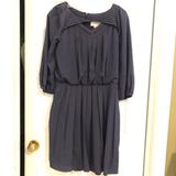 Jessica Simpson Dresses | Jessica Simpson Navy Pleated Dress | Color: Blue | Size: 4