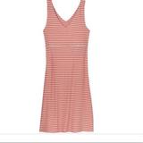 Athleta Dresses | Athleta Sleeveless Dress - Orange & Tan Size Mp | Color: Cream/Orange | Size: Mp