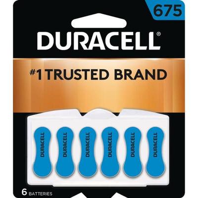 Duracell 00433 - Size 675 Zinc-Air Hearing Aid Battery (8 pack) (DURDA675B6ZM10)