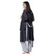 HAPPY MAMA Women's Maternity Nursing 3pcs Nightwear Set: Pants - Top - Robe 558p (Graphite & Grey Melange, UK 14, XL)