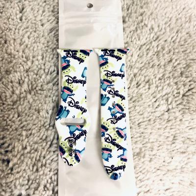 Disney Accessories | 42mm/44mm Disney Stitch & Frog Apple Watch Band | Color: White | Size: 42mm/44mm M/L