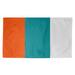 Gray/Green 48 x 0.25 in Area Rug - East Urban Home Miami Football Orange/Green/Gray Area Rug Polyester | 48 W x 0.25 D in | Wayfair