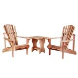 Union Rustic Ardoin 3 Piece Conversation Set Wood in Brown | Outdoor Furniture | Wayfair ST24U-Set