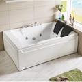 Empava 72" x 48" Alcove/Tile In Whirlpool Acrylic Bathtub w/ Faucet Acrylic | 24 H x 72 W in | Wayfair EMPV-JT367