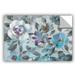 Winston Porter Twilight Flowers Crop Removable Wall Decal Vinyl in Blue/Gray | 16 H x 24 W in | Wayfair 2nai102a1624p