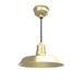 Longshore Tides Haleigh 1 - Light Single Dome LED Pendant in Brown | 8.63 H x 16 W x 16 D in | Wayfair BOA-16SB