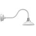 Latitude Run® Ludwicka 1 - Bulb Outdoor Barn Light Metal in White | 14.4 H x 10.25 W x 28.88 D in | Wayfair BPFW10WH-22W
