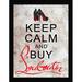 House of Hampton® 'Keep Calm & Buy Louboutins' Framed Textual Art Plastic/Acrylic in Brown/Red | 37.5 H x 25.5 W x 1 D in | Wayfair 704-3131-2436