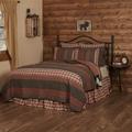 Millwood Pines Tekin Rust/Khaki/Soft Black Reversible Traditional Quilt Cotton in Black/Red/White | Queen Quilt | Wayfair