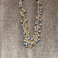 Anthropologie Jewelry | Anthropologie Beaded Necklace | Color: Gold/Gray | Size: Os