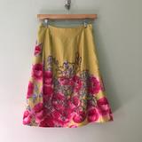 Anthropologie Skirts | Anthropologie Odille Hand Sewn Sequin Skirt | Color: Pink/Yellow | Size: 2
