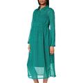 ESPRIT Maternity Damen Dress Maxi nurs ls AOP Kleid, Grün (Teal Green 372), (Herstellergröße: 38)