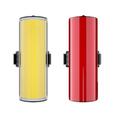 KNOG COBBER TWINPACK, front / rear light kit, Yellow/Black and Red/Black, Large