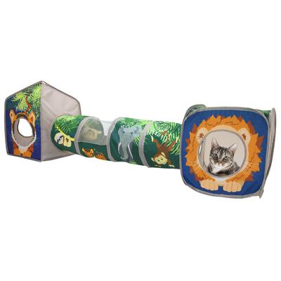 Interactive Pet Tubes with Fun Balls for Small Medium & Large Cats WANTRYAPET Cat Tunnel Toys Collapsible