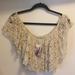 Urban Outfitters Tops | Lace Top - Size M - Nwt | Color: Cream/White | Size: M