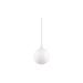 Pele 6 1/2"W White Glass Freejack Mini Pendant