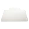 Deflect-O Low Pile Carpet Beveled Standard Lip Chair Mat in White | 36 W x 37 D in | Wayfair CM13113COM