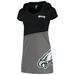 Women's Refried Apparel Charcoal/Gray Philadelphia Eagles Sustainable Hooded Mini Dress