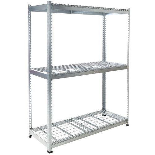 rayonnage rapid 1 1980x1525x455 3 tab grillagée zingué