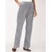 Blair Women's Knit Corduroy Pants - Grey - PL - Petite