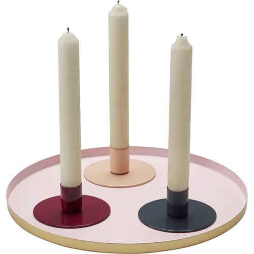 COUCH Kerzenhalter, (3-teilig), mit Tablett, COUCH Lieblingsstücke bunt Kerzenhalter Kerzen Laternen Wohnaccessoires