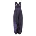Wicked Dragon Mandala Print Dungarees up to Plus Size (S/M, Purple)