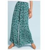 Anthropologie Pants & Jumpsuits | Anthropologie Butterfly Wide Leg Pants | Color: Green | Size: Xs