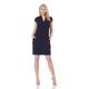 Roman Originals Women Cocoon Shift Dress - Ladies Stretch Jersey Smart Casual Workwear Office Desk Laidback Party Gathering Daywear Fitted Tunic - Navy - Size 12