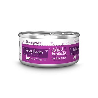 WholeHearted Grain-Free Turkey Recipe Pate Wet Kitten Food, 5.5 oz., Case of 12