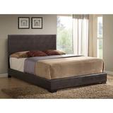 Steelside™ Anchorage Queen Standard Bed Upholstered/Faux leather in White/Brown | King | Wayfair 0D68CBD856644F4FB4199E9609F3D245