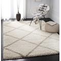 Hudson Shag Collection 6' X 9' Rug in Ivory And Beige - Safavieh SGH281D-6