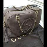 Gucci Bags | Authentic Gucci Soho Suede Bag-Popular Style! | Color: Brown/Gray | Size: Os