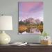 East Urban Home 'Mount Kidd & Trees Reflected in Pond, Alberta, Canada' Photographic Print on Wrapped Canvas Canvas | 24 H x 18 W x 1.5 D in | Wayfair