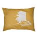 East Urban Home Juneau Alaska Indoor Dog Pillow Metal in Yellow | 7 H x 50 W x 40 D in | Wayfair 99205BCBF981451198FFCC45E49C4C9A
