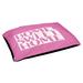 East Urban Home Sweet Kansas Outdoor Dog Pillow Metal in Pink | 7 H x 50 W x 40 D in | Wayfair B6E08872E94A46E69EA37B2E7078BD25