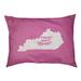 East Urban Home Sweet Louisville Outdoor Dog Pillow Metal in Pink | 7 H x 50 W x 40 D in | Wayfair 30BCAA8ACE094079B74C3DB2DDAAD817