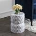 Ivy Bronx Lampkin Ceramic Garden Stool Ceramic in Gray/White | 17.5 H x 13.5 W x 13.5 D in | Wayfair 9D46952AD237416C9632A26840CF50F6