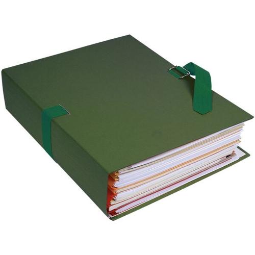 10er-Pack Dokumentenmappe »Papier toillé« grün, EXACOMPTA, 24×32 cm