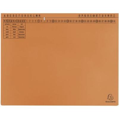 EXACOMPTA 25er-Pack Hängehefter »Exaflex« beidseitige Heftung orange, 31.6x26.5 cm
