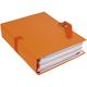 10er-Pack Dokumentenmappe »Papier toillé« orange, EXACOMPTA, 24x32 cm
